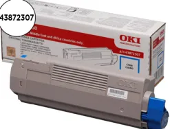 Toner oki c650 couleur cyan 2000 pag