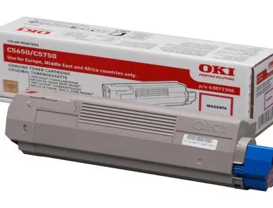 Toner oki c650 couleur magenta 2000 pag