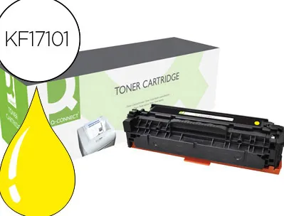 Toner q-connect compatible hp cf382a m476yqcn pour imprimante color laserjet m476 couleur jaune 2700p