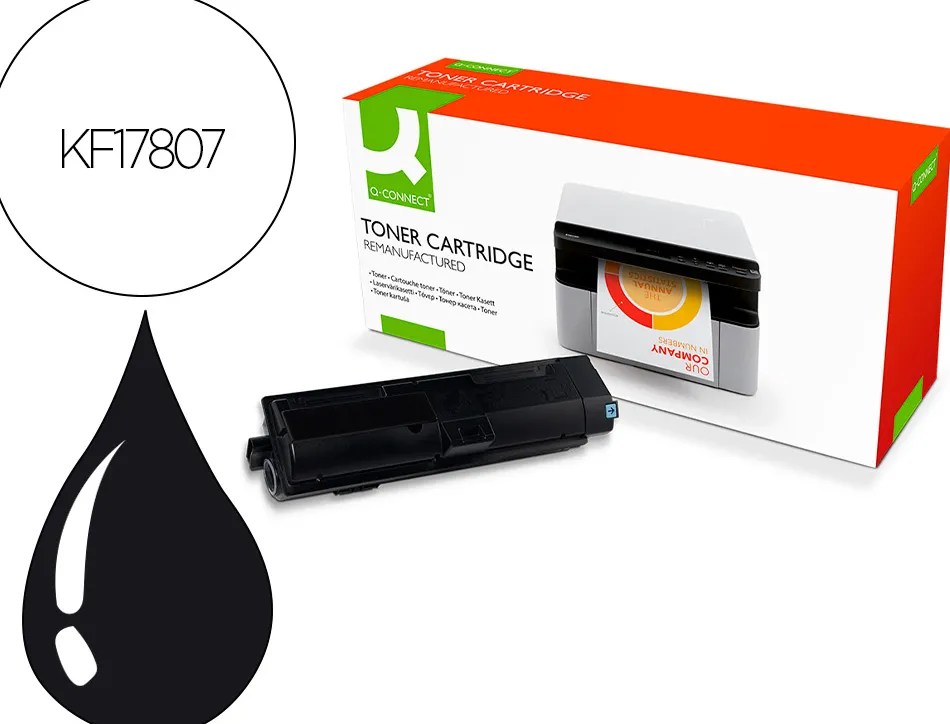 Toner q-connect compatible kyocera tk-1150 ecosys m2135, m2635, m2735, p2235 3000p noir
