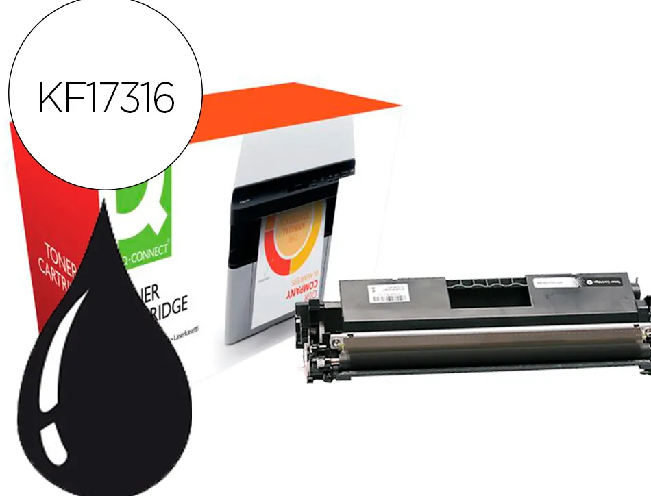Toner q-connect compatible hp cf217a laserjet pro m102 / m130