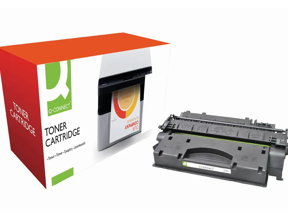 Toner q-connect compatible hp cf280x 80xqcn pour imprimantes laserjet m401a m425dn couleur noir 6900p