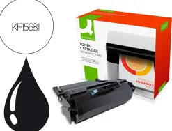 Toner q-connect compatible lexmark t650h21e t650qcn pour imprimantes t650 652 654 656 couleur noir 25000p