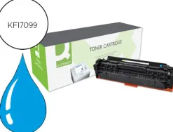 Toner q-connect compatible hp cf381a m476cqcn pour imprimante color laserjet m476 couleur cyan 2700p