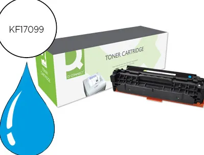 Toner q-connect compatible hp cf381a m476cqcn pour imprimante color laserjet m476 couleur cyan 2700p