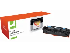Toner q-connect compatible hp cf381a m476cqcn pour imprimante color laserjet m476 couleur cyan 2700p