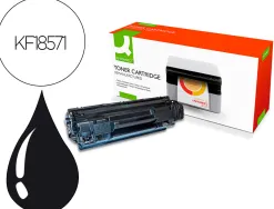 Toner q-connect compatible hp cf283x 83xqcn imprimantes laserjet m125 127 2200p noir