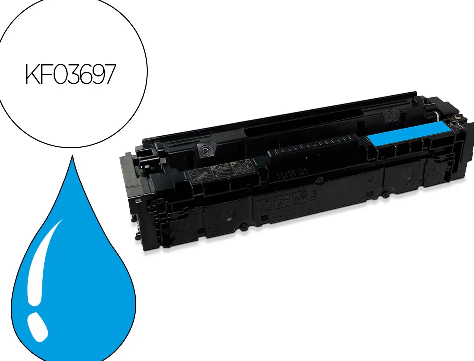 Toner q-connect compatible hp w2212x/207x hp color laserjet pro m255, pro mfp m282, pro mfp m283 2450p cyan