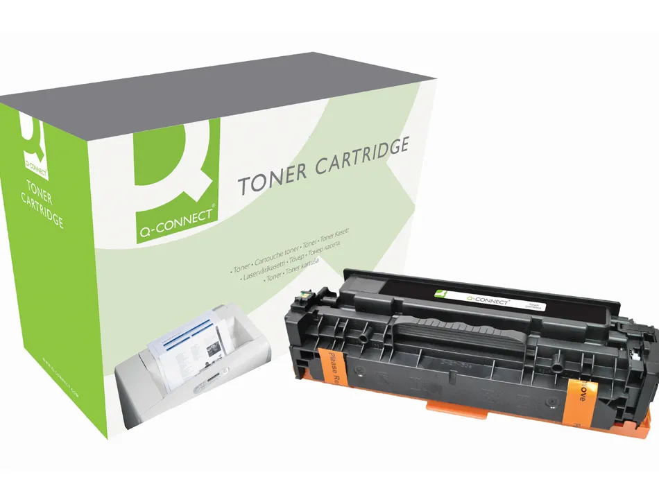 Toner q-connect compatible hp ce410x m451bqcn pour imprimantes color laserjet m351 451 375 475 couleur noir 4000p