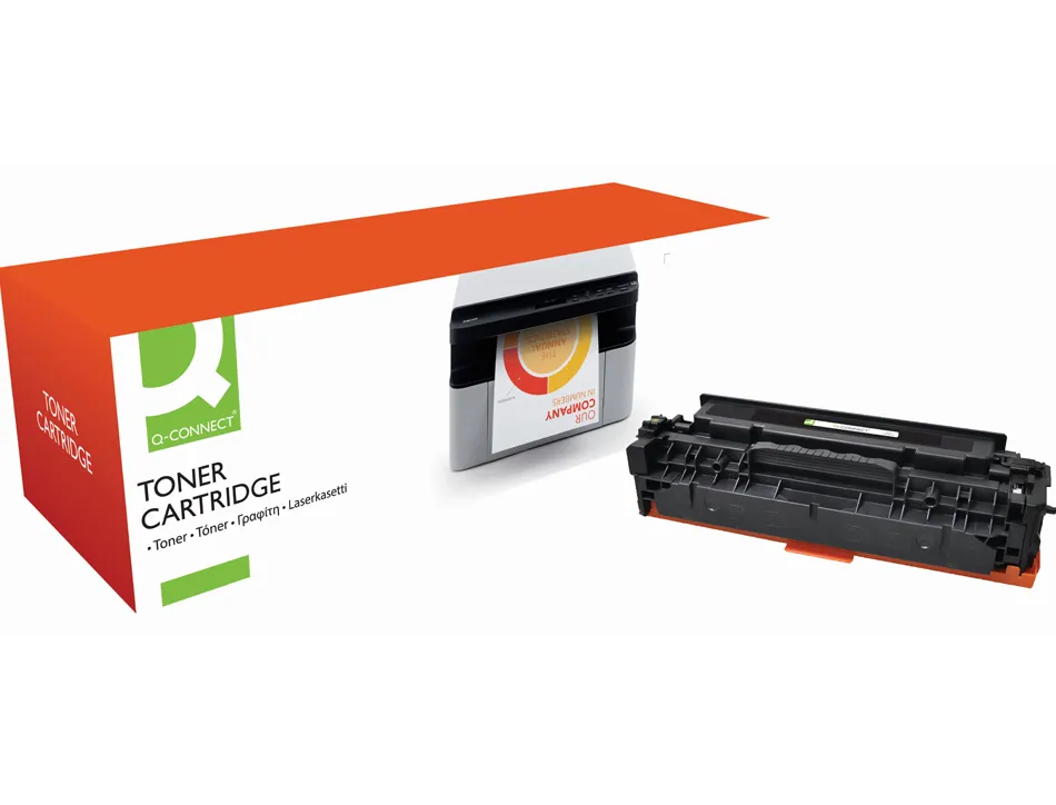 Toner q-connect compatible hp cf380a m476abqcn pour imprimantes laserjet m476 couleur noir 2400p