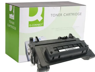 Toner q-connect compatible hp ce390a 90aqcn pour imprimantes laserjet m4555 600 601dn 602dn 603dn couleur noir