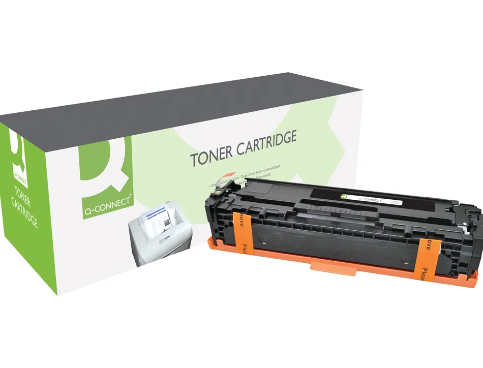 Toner q-connect compatible hp cf210a m251abqcn pour imprimantes color laserjet m251n 276n mf276nw noir 1600p