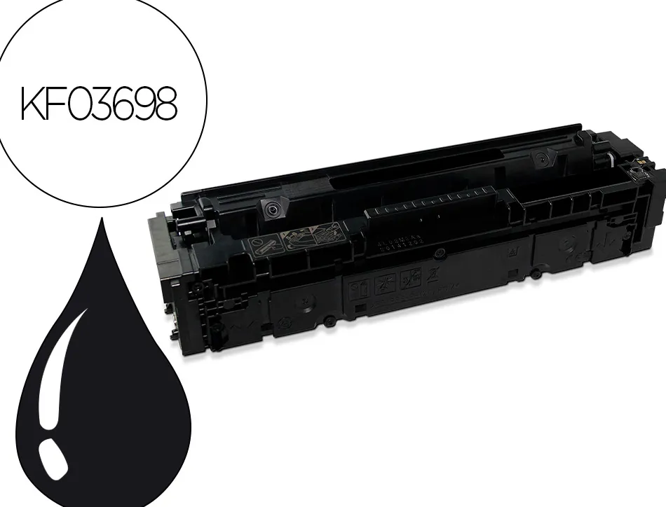 Toner q-connect compatible hp w2211x/207x hp color laserjet pro m255, pro mfp m282, pro mfp m283 3150p noir