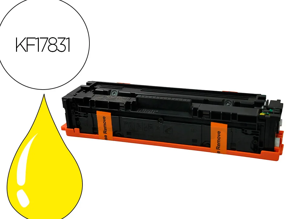 Toner q-connect compatible 54h canon i-sensys lbp621/623 2300p jaune
