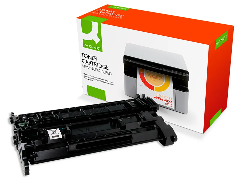 Toner q-connect compatible hp cf226x laserjet pro m402, mfp m426 9000p (hc) noir