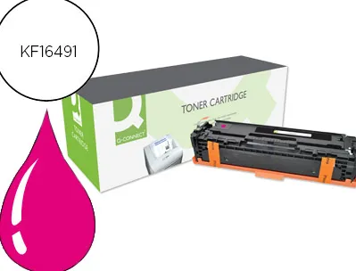 Toner q-connect compatible hp cf213a m251mqcn pour imprimantes color laserjet m251 series couleur magenta 1800p