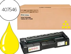 Toner ricoh aficio sp c250 jaune 1.600 pag