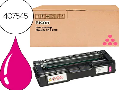 Toner ricoh aficio sp c250 magenta 1.600 pag
