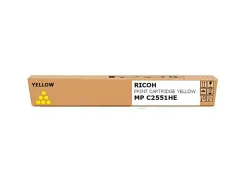 Toner ricoh laser 842062 841507 pour mpc2551 2051 couleur jaune 9500p