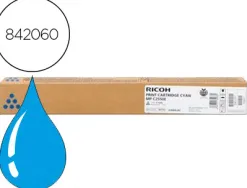 Toner ricoh laser 842060 841197 pour mpc2550 2030 2050 couleur cyan 5500p
