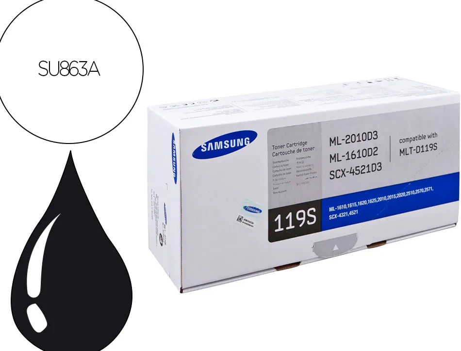 Toner samsung mltd119s couleur noir 20 00 pag