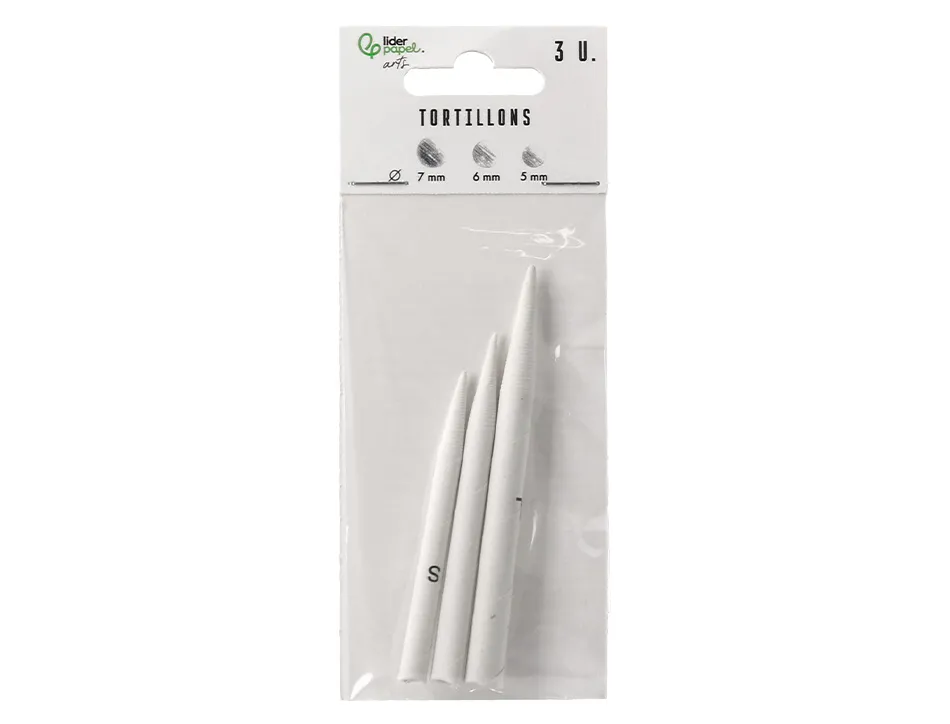 Tortillons liderpapel sachet de 3 unites diametres assortis