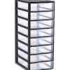 Tour plastique sundis orgamix 8 tiroirs 36,5 x 65 x 26 cm
