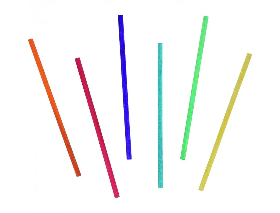 Tourillon bois innspiro diametre 0.5x15cm coloris assortis lot de 60