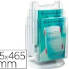 Tourniquet de table exacompta verticale a4 6 compartiments stable et pivotant gris crsital