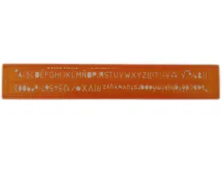 Trace-lettres minerva tracage technique 8mm orange