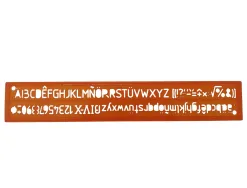 Trace-lettres minerva tracage technique 14mm orange