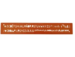 Trace-lettres minerva tracage technique 12mm orange