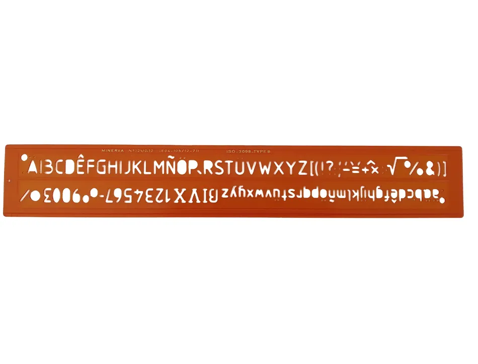 Trace-lettres minerva tracage technique 12mm orange