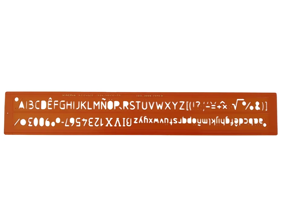 Trace-lettres minerva tracage technique 12mm orange