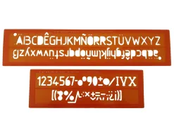 Trace-lettres minerva tracage technique 20mm orange
