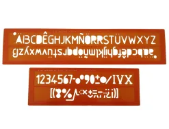 Trace-lettres minerva tracage technique 20mm orange
