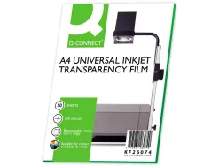 Transparent q-connect économique ohp imprimante jet encre format a4 bande détachable boîte 50 unités