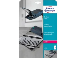 Transparents avery 90 microns a4 laser pochette de 25