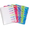 Trieur chromaline exacompta polypro 8 compartiments format a4 avec pochette 3 rabats