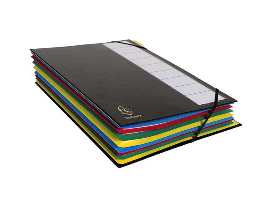 Trieur de bureau exacompta ordonator rigide 12 compartiments noir