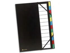 Trieur de bureau exacompta ordonator rigide 12 compartiments noir