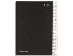 Trieur durable numérique 32 touches a4+ dos extensible couverture en carton solide sans pvc