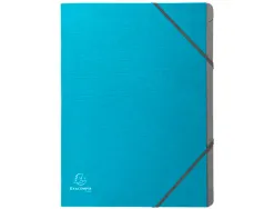 Trieur exacompta agrafe teksto polypropylene 3 rabats12 compartiments a4 assortiment