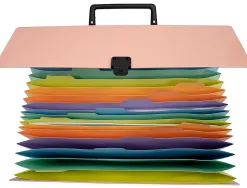 Trieur exacompta familial a poignee aquarel assortie 18 compartiments