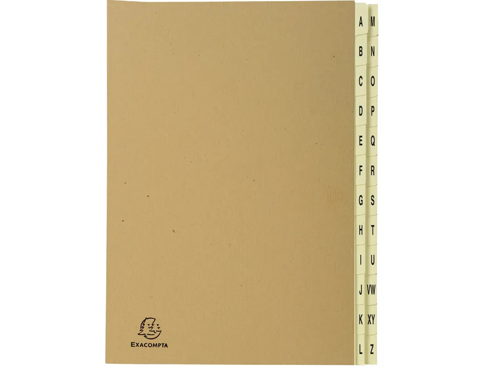 Trieur exacompta forever kraft a-z 24 compartiments coloris brun