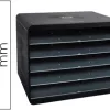 Trieur exacompta horizon ecoblack format à l'italienne 4 compartiments pour docs a4+ 270x355x271mm coloris noir