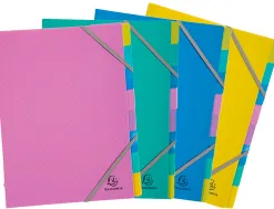 Trieur exacompta polypropylene 3 rabats forever young 8 compartiments