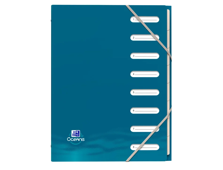 Trieur hamelin oxford school life oceanis a4 polypropylene recycle opaque assorti