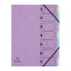 Trieur harmonika exacompta aquarel a4 7 compartiments fermeture elastique coloris assortis