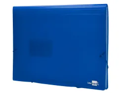 Trieur liderpapel polypropylène a4 210x297mm 700 microns 13 compartiments fermeture élastique translucide coloris bleu